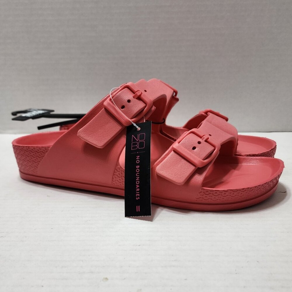 New NOBO No Boundaries Pink Two Buckle Slide Sandals - Size 11
